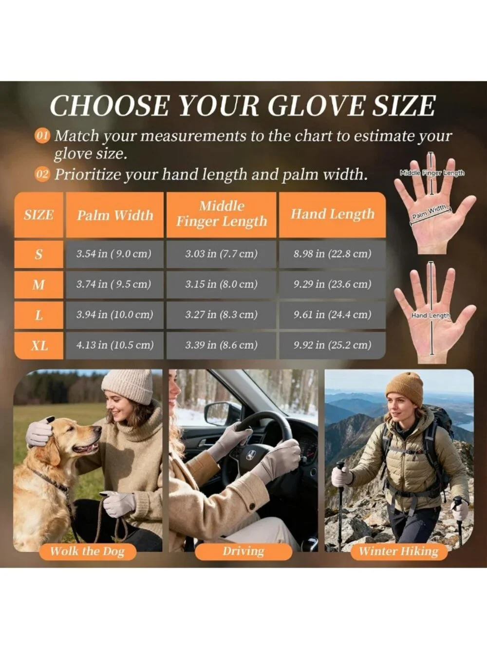 Warm Touchscreen Winter Gloves for Women | Soft Fleece, Water-Resistant
